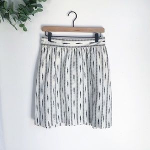 Loft A-Line Patterned Mini Skirt